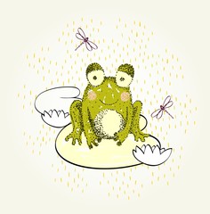 Fototapeta premium funny frog