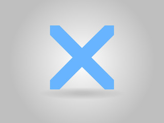 Flat  icon of prohibit