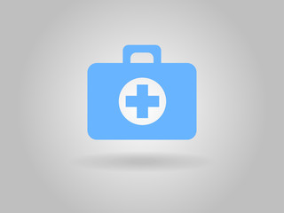 Fototapeta premium Flat icon of ambulanse