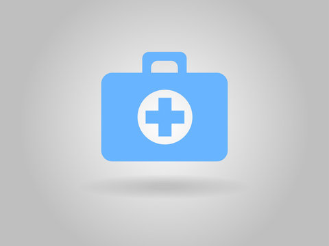 Flat icon of ambulanse