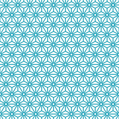 Retro Seamless Pattern Stars Blue