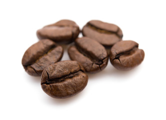 coffee beans on a white background