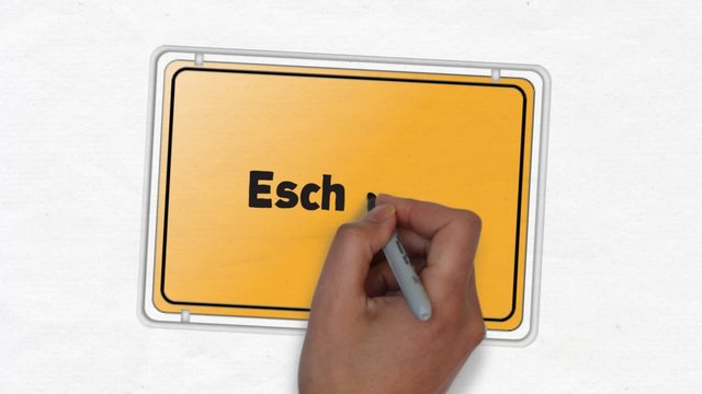 Eschborn Ortseingangsschild Ortseingang Stadt