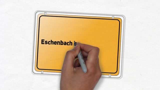 Eschenbach Ortseingangsschild Ortseingang Stadt