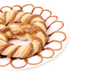Beautiful knot-shaped biscuit.