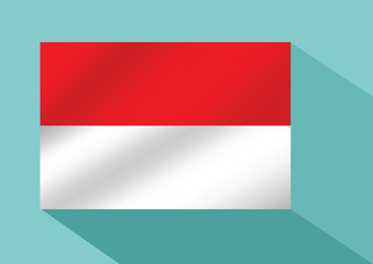 illustration of the flag of Indonesia