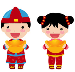New Year _children, chinese