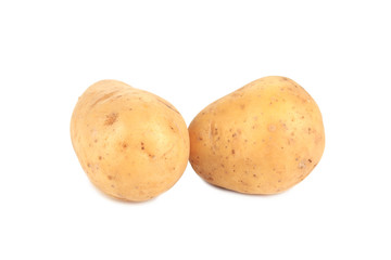 Two ripe potatoes.
