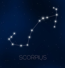 Obraz na płótnie Canvas Scorpius constellation
