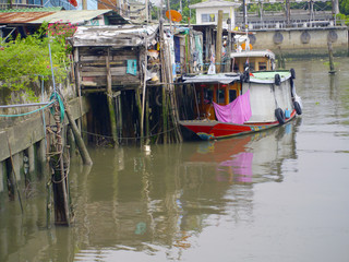 Fototapeta na wymiar fisherman village ,Thailand
