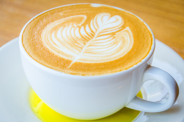 Latte coffee