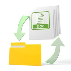 work flow file folder with doc sign