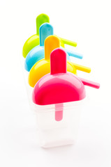 Fototapeta premium Ice popsicle isolated white background