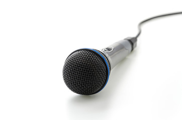Microphone isolated on white
