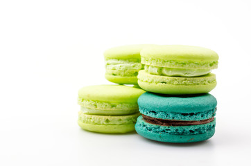 Macaron isolated white background