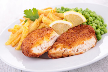 chicken and french fries