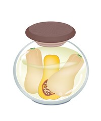 A Jar of Delicious Pikled Butternut Pumpkin