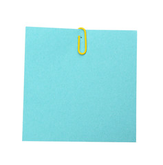 Empty paper sheet isolated on white