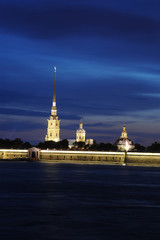 Saint-Petersburg,Night scene, Russia (Sankt Peterburg)