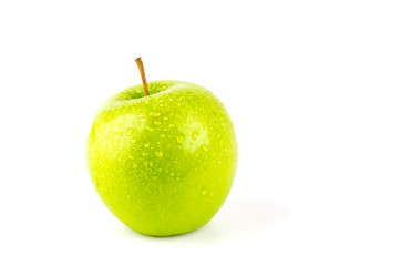 Green apple isolated white background