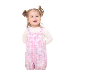 Portrait of a beautiful little girl.