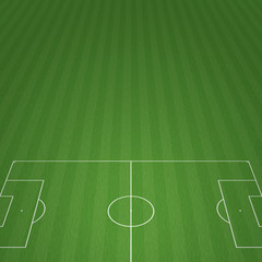 football field 3-D background - vector illustration