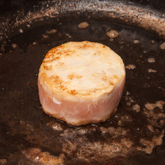 Cooked crocodile meat