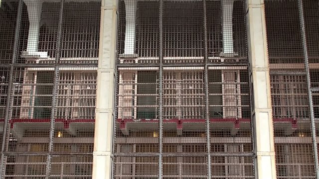 Prison cells of the Alcatraz Island