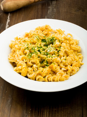 fried noodles with eggs and herbs