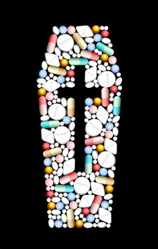 Tablets Pills Death Coffin