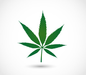 Cannabis icon shape