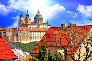Foto op Plexiglas baroque Benedictine abbey in Melk, Austria © Freesurf