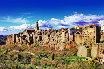 stunning Italy series - Pitigliano - small medieval town on rock