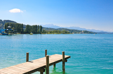 Lake Worthersee. Austria