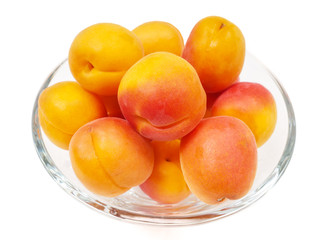 Apricot in glass bowl