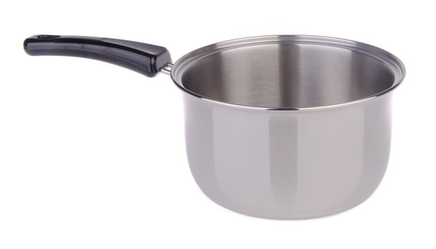 pan. stainless pan isolated on background