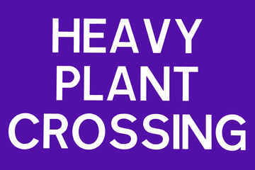 Road construction site sign