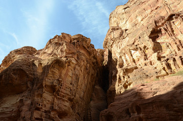 Jordan, Petra. Rocks in the gorge