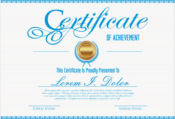 Certificate template