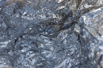 Wrinkled aluminum foil