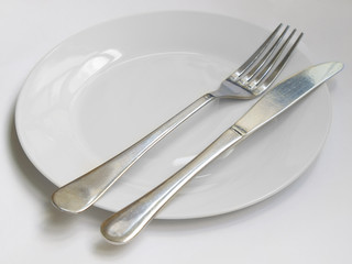 Knife and fork plate