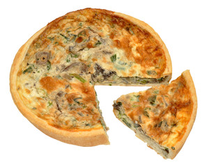 Mushroom And Spinach Quiche