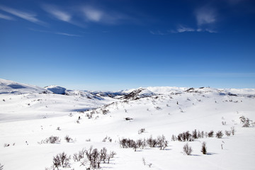 Winter landscape in Silkedalen