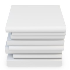 3d stack of blank books