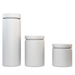 3d blank plastic containers