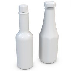 3d blank bottles