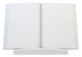 3d  blank book with stand
