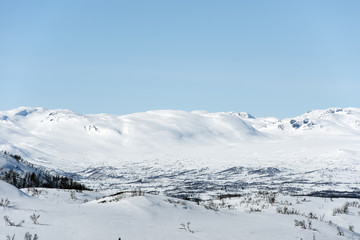 Winter landscape, at Rauland