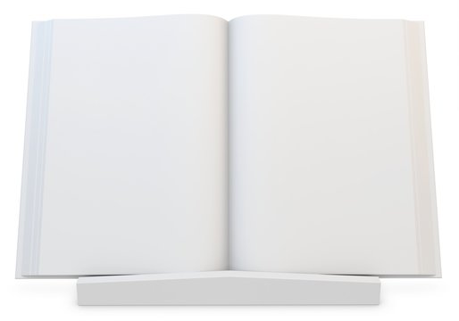 3d  blank book with stand