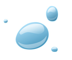 Gotas de agua cartoon